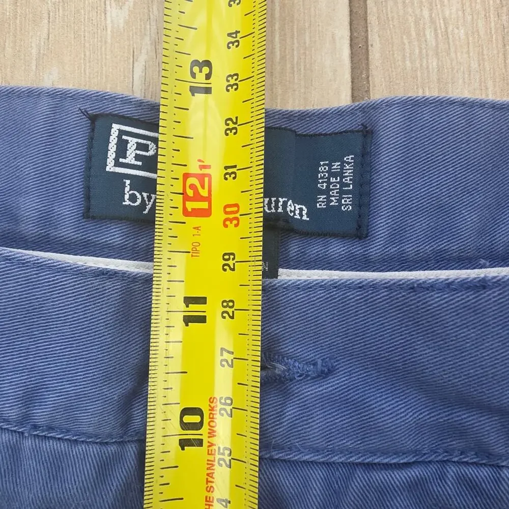 Polo Ralph Lauren Prospect Shorts Mens 35 Blue Cotton Chino Preppy Classic Fit